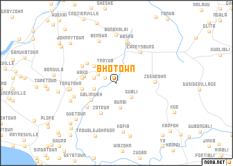 map of Bho Town