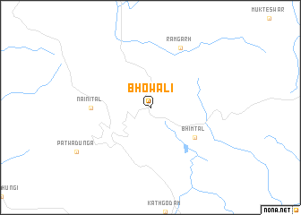 map of Bhowāli