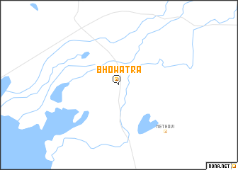 map of Bhowātra