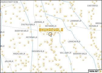 map of Bhuharwāla