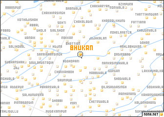 map of Bhūkan