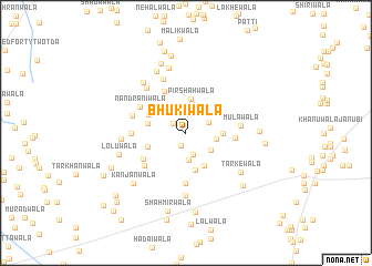 map of Bhukiwāla