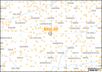 map of Bhulār