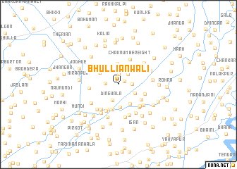 map of Bhulliānwāli