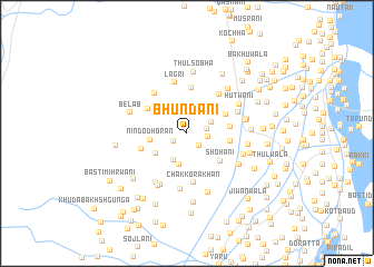 map of Bhundāni