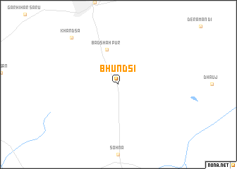 map of Bhundsi