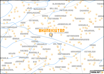 map of Bhūneki Utār