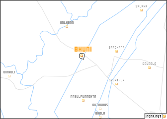 map of Bhūni