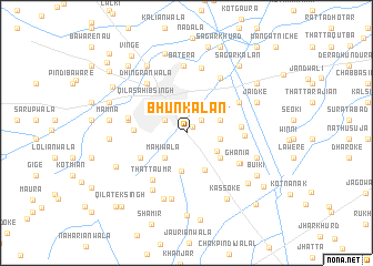 map of Bhūn Kalān