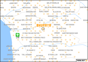 map of Bḩūrāyā