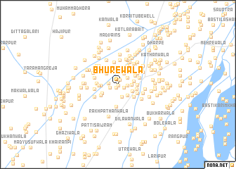 map of Bhurewāla