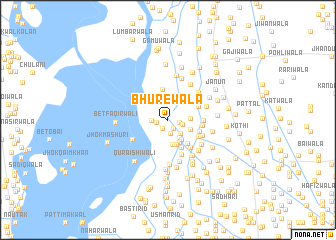 map of Bhūrewāla