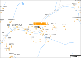 map of Bhurjāli