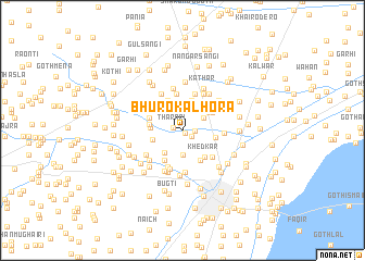 map of Bhuro Kalhora