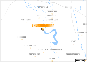 map of Bhurungamāri