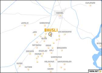 map of Bhūsli