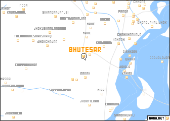 map of Bhutesar