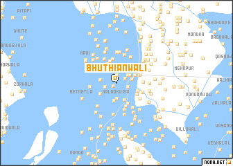 map of Bhuthiānwāli