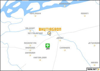 map of Bhutiāgāon