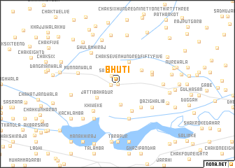 map of Bhūti
