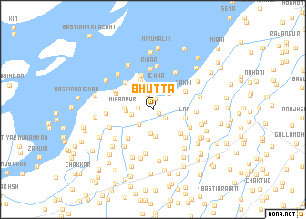 map of Bhutta