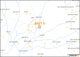 map of Bhutti