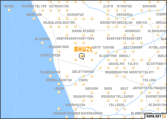 map of Bḩūzī