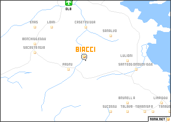 map of Biacci