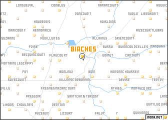 map of Biaches