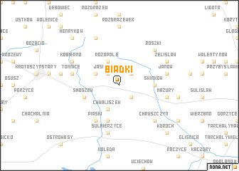 map of Biadki