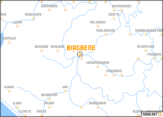 map of Biagbene