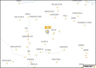 map of Biai