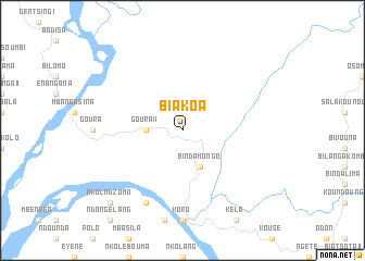 map of Biakoa
