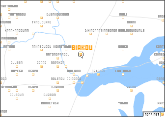 map of Biakou