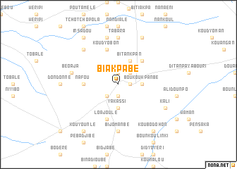 map of Biakpabé
