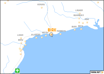 map of Biak