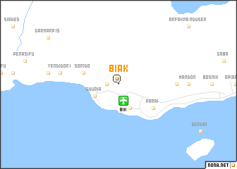 map of Biak