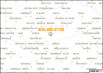 map of Biała Błotna