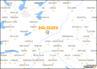 map of Biała Góra