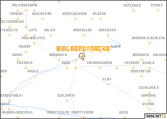 map of Biała Ordynacka