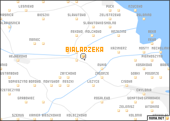 map of Biała Rzeka