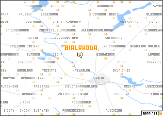 map of Biała Woda