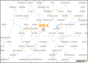 map of Biała