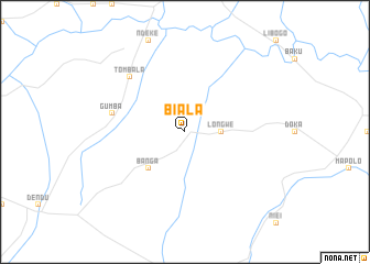 map of Biala