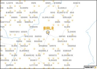 map of Biala