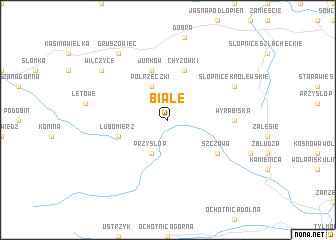 map of Białe