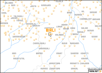 map of Biāli