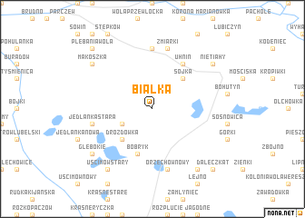 map of Białka