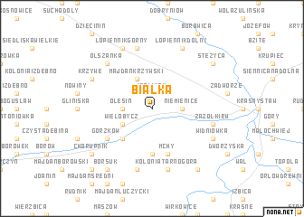 map of Białka