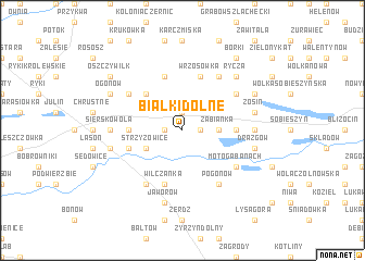 map of Białki Dolne